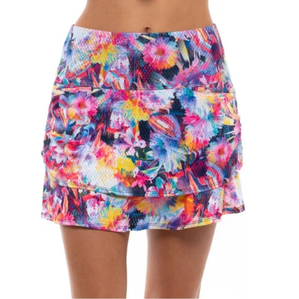 Lucky‎ In Love Techno Tropic Short Golf Skort size Large